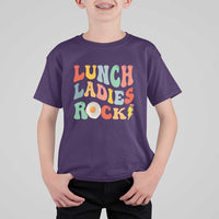 Lunch Ladies Rock T Shirt For Kid Retro Groovy Cafeteria Crew Egg Pencil - Wonder Print Shop