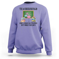 Flamingo Teacher Sweatshirt Teachermingo Like A Normal Teacher But More Fabulous - Wonder Print Shop