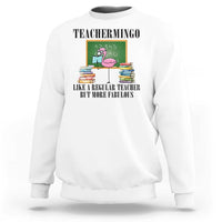 Flamingo Teacher Sweatshirt Teachermingo Like A Normal Teacher But More Fabulous - Wonder Print Shop
