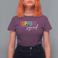 School Support Team T Shirt For Women Support Squad Teacher - Wonder Print Shop