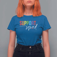 School Support Team T Shirt For Women Support Squad Teacher - Wonder Print Shop