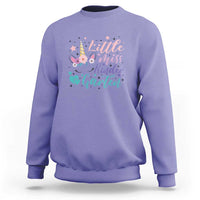 Back To School Sweatshirt Little Miss Kindergarten Unicorn - Wonder Print Shop