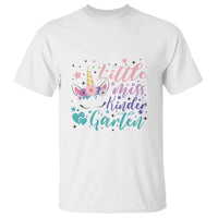 Back To School T Shirt Little Miss Kindergarten Unicorn - Wonder Print Shop