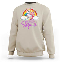 Mermicorn Squad Sweatshirt Mermaids Unicorns Birthday Party Rainbow - Wonder Print Shop