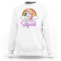 Mermicorn Squad Sweatshirt Mermaids Unicorns Birthday Party Rainbow - Wonder Print Shop