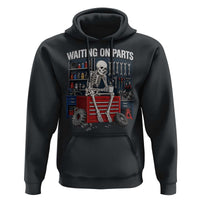 Waiting On Parts Funny Mechanic Hoodie Funny Skeleton Auto Repair Life