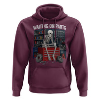 Waiting On Parts Funny Mechanic Hoodie Funny Skeleton Auto Repair Life
