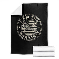 I Am The Warranty Funny Mechanic Throw Blanket Race Car Parts Repair Guy Vintage American Flag