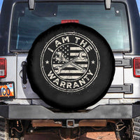 I Am The Warranty Funny Mechanic Spare Tire Cover Race Car Parts Repair Guy Vintage American Flag