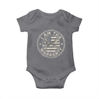 I Am The Warranty Funny Mechanic Baby Onesie Race Car Parts Repair Guy Vintage American Flag