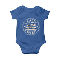 I Am The Warranty Funny Mechanic Baby Onesie Race Car Parts Repair Guy Vintage American Flag