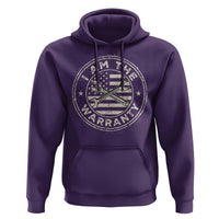 I Am The Warranty Funny Mechanic Hoodie Race Car Parts Repair Guy Vintage American Flag