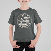 I Am The Warranty Funny Mechanic T Shirt For Kid Race Car Parts Repair Guy Vintage American Flag