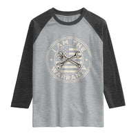 I Am The Warranty Funny Mechanic Raglan Shirt Race Car Parts Repair Guy Vintage American Flag