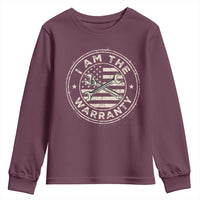 I Am The Warranty Funny Mechanic Youth Sweatshirt Race Car Parts Repair Guy Vintage American Flag