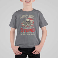 I Am A Mechanic I Can't Fix Stupid But I Can Fix What Stupid Does T Shirt For Kid Funny Car Guy