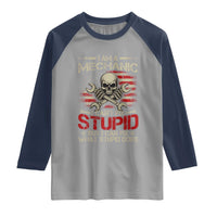 I Am A Mechanic I Can't Fix Stupid But I Can Fix What Stupid Does Raglan Shirt Funny Car Guy