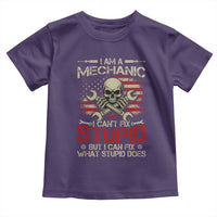 I Am A Mechanic I Can't Fix Stupid But I Can Fix What Stupid Does Toddler T Shirt Funny Car Guy