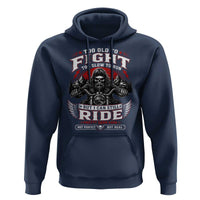Funny Motorcycle Grandpa Hoodie Too Old To Fight Too Slow To Run But I Can Still Ride Pretty Darn Good