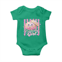 Birthday Girl Cute Glitter Dumpling Baby Onesie Kawaii Food Squishy Summer Stripes