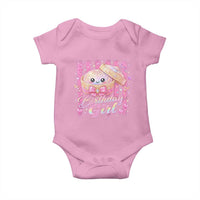 Birthday Girl Cute Glitter Dumpling Baby Onesie Kawaii Food Squishy Summer Stripes