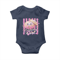 Birthday Girl Cute Glitter Dumpling Baby Onesie Kawaii Food Squishy Summer Stripes