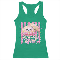 Birthday Girl Cute Glitter Dumpling Racerback Tank Top Kawaii Food Squishy Summer Stripes