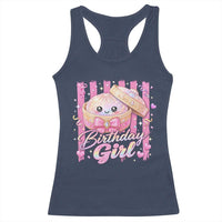 Birthday Girl Cute Glitter Dumpling Racerback Tank Top Kawaii Food Squishy Summer Stripes