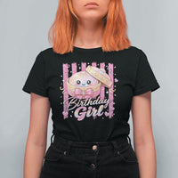 Birthday Girl Cute Glitter Dumpling T Shirt For Women Kawaii Food Squishy Summer Stripes