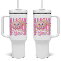 Birthday Girl Cute Glitter Dumpling Tumbler With Handle Kawaii Food Squishy Summer Stripes