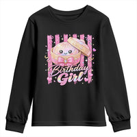Birthday Girl Cute Glitter Dumpling Youth Sweatshirt Kawaii Food Squishy Summer Stripes