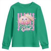 Birthday Girl Cute Glitter Dumpling Youth Sweatshirt Kawaii Food Squishy Summer Stripes
