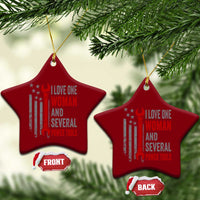 I Love One Woman And Several Power Tools Ceramic Ornament Funny Mechanic Handyman Carpenter