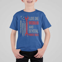 I Love One Woman And Several Power Tools T Shirt For Kid Funny Mechanic Handyman Carpenter