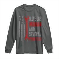 I Love One Woman And Several Power Tools Long Sleeve Shirt Funny Mechanic Handyman Carpenter