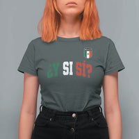 Mexican Y Si Si Football Jersey Style T Shirt For Women Funny Mexico Roots