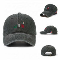 Mexican Y Si Si Football Jersey Style Washed Cotton Baseball Cap Funny Mexico Roots