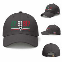 Y Si Sí Mexico Football Baseball Cap Vintage Mexican Flag Soccer Lover