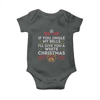 If You Jingle My Bells I'll Give You A White Christmas Baby Onesie