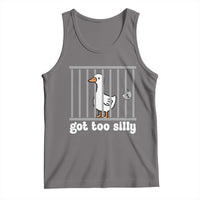 Funny Got Too Silly Tank Top Goose Pun Humor Animal Lovers - Wonder Print Shop