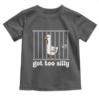 Funny Got Too Silly Toddler T Shirt Goose Pun Humor Animal Lovers - Wonder Print Shop