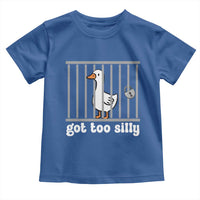Funny Got Too Silly Toddler T Shirt Goose Pun Humor Animal Lovers - Wonder Print Shop