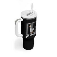 Funny Got Too Silly Tumbler With Handle Goose Pun Humor Animal Lovers - Wonder Print Shop