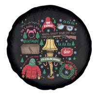 Funny Christmas Movie Spare Tire Cover Oh Fudge Bunny Pajama Italian Leg Lamp - Wonder Print Shop