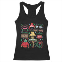 Funny Christmas Movie Racerback Tank Top Oh Fudge Bunny Pajama Italian Leg Lamp - Wonder Print Shop