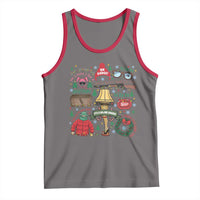 Funny Christmas Movie Tank Top Oh Fudge Bunny Pajama Italian Leg Lamp - Wonder Print Shop