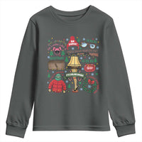 Funny Christmas Movie Youth Sweatshirt Oh Fudge Bunny Pajama Italian Leg Lamp - Wonder Print Shop