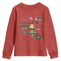 Funny Christmas Movie Youth Sweatshirt Oh Fudge Bunny Pajama Italian Leg Lamp - Wonder Print Shop