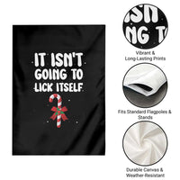 Funny Christmas It Isn't Going To Lick Itself Garden Flag Xmas Adult Humor Couple Matching - Wonder Print Shop