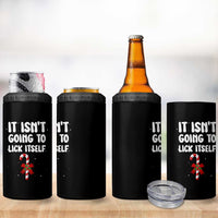 Funny Christmas It Isn't Going To Lick Itself 4 in 1 Can Cooler Tumbler Xmas Adult Humor Couple Matching - Wonder Print Shop